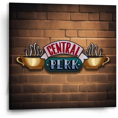Sablio Obraz Seriál Priatelia CENTRAL PERK Tehly - 50x50 cm