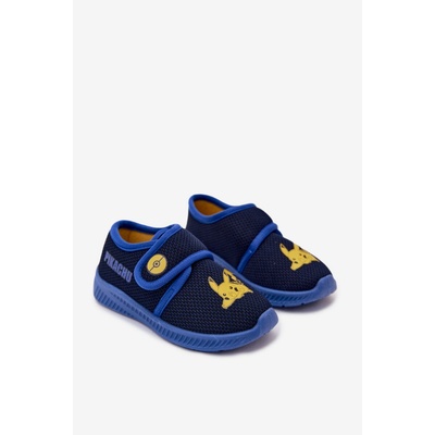 Detské papuče s Pikachu motívom modrá svetlomodrá