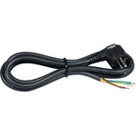 COMMEL Кабел черен с щепсел Г-образен h05vv-f 3х1, 5мм2 2 метра - c0515 (c0515)