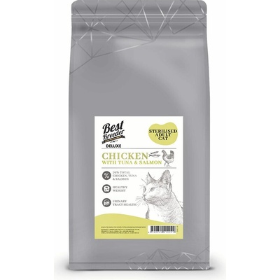 Best Breeder DELUXE Cat Chicken with Tuna & Salmon Sterilised Adult 1,5 kg