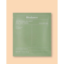 Biodance Refreshing Sea Kelp Real Deep Mask Upokojujúca a hydratačná plátienková maska 1 ks 34 g