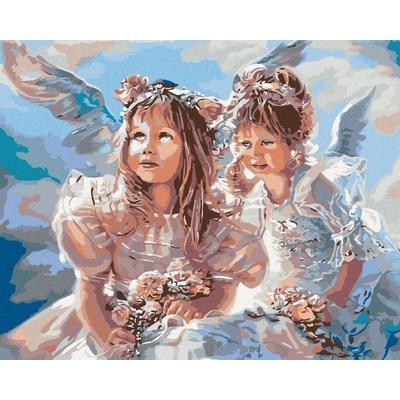 zuty Andílci 50 x 40 cm vypnuté plátno na rám 8596530020219