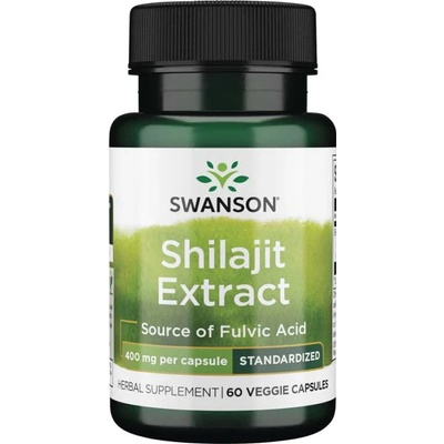 Jarrow Formulas Swanson Shilajit Extrakt 400 mg 60 rostlinných kapsúl