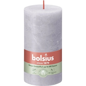 Bolsius Цилиндър Bolsius Rustic Shine 68×130 мм - Матирана лавандула (лилаво)