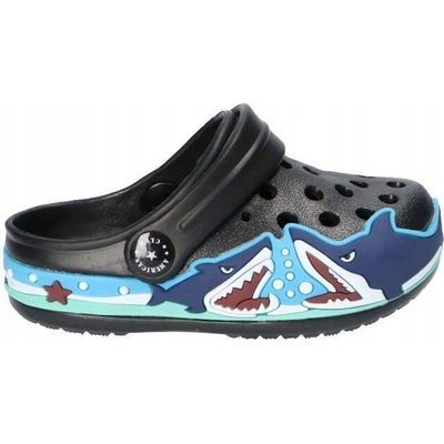 American Club dětské pantofle žabky pěnové černé