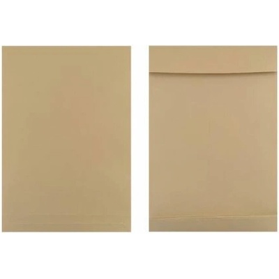 Taška B4 s X dnom a odtrhávacou páskou 250 x 354 mm hnedá 130g