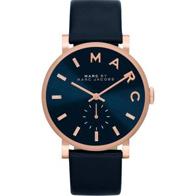 Marc Jacobs Дамски часовник Marc Jacobs Baker MBM1329, Розово злато / Тъмно синьо (MBM1329)