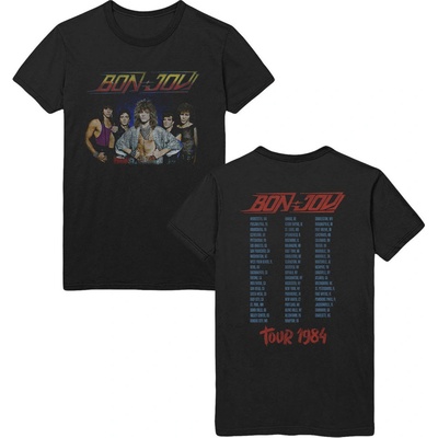 Bon Jovi tričko Tour '84 čierne