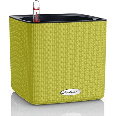 Lechuza Kvetináč Cube Color Trend All-in-One set limetkova 14x14x14 cm