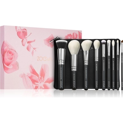 ZOEVA The Complete Brush Set štětec na make-up 1 ks + štětec na rozjasňovač 1 ks + štětec na kontury a tvářenku 1 ks + štětec na oční stíny 1 ks + štětec na aplikaci očních stínů 1 ks + zkosený štětec – Zbozi.Blesk.cz