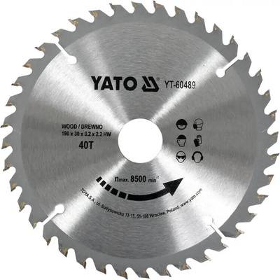 Yato Kotúč na drevo 190x30 mm 40z YT-60489