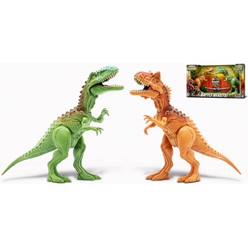 Wiky Primal Clash! Dino bitva set Carnotaurus vs Gigantosaurus 21 cm