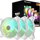 Darkflash C6 ARGB Computer Fan Set 3in1 white