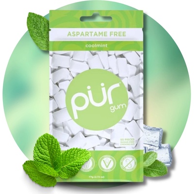 Pür žvýkačky s xylitolem Coolmint 55 ks