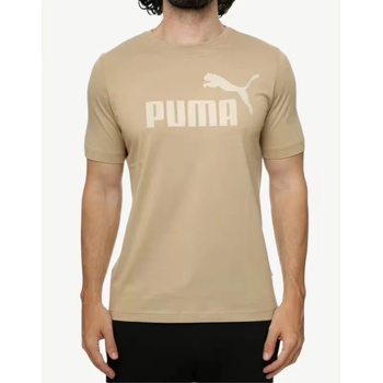 PUMA Essentials Logo Tee Beige