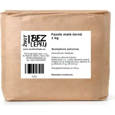 Život bez lepku Fazole malá černá 1 kg