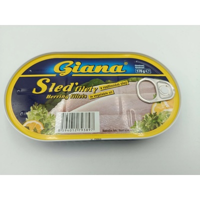 Giana Sleď filety v rastlinnom oleji 170 g