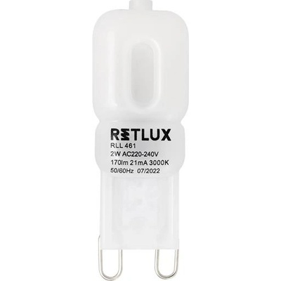 Retlux žiarovka LED G9 2W biela teplá RLL 461