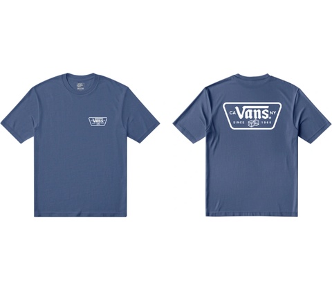 Vans Knu Patch SS Tee modrá