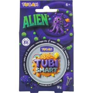 TUBAN Сензорна маса за моделиране Tuban - Tubi Smart, Alien, 50 g, лилава (TU3852) - baby