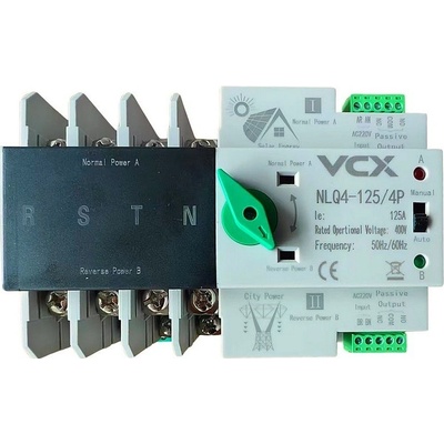 Automatický přepínač sítí - napájení VCX 4P 400V 125A - NLQ4-125/4P pro FVE