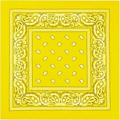 Party Party bandana šátek na kostým a fotokoutek žlutý