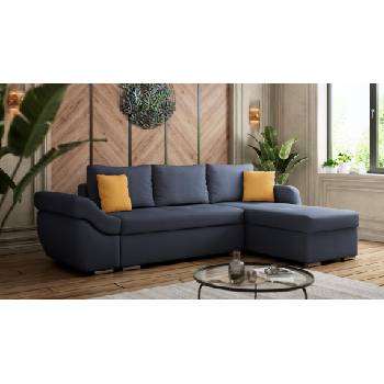 Холна гарнитура Генуа тъмносин с горчица