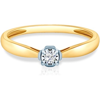 SAVICKI Годежен пръстен Savicki: двуцветно злато, диамант