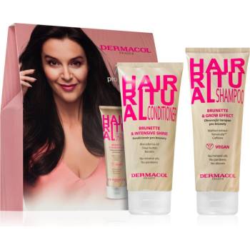 Dermacol Hair Ritual подаръчен комплект за коса с кафяви нюанси