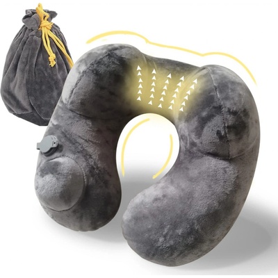Ledou U0001 nafukovací cestovný vankúš na krk 35x30x15