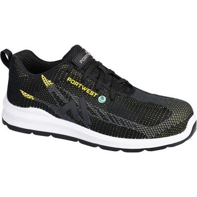 Portwest Eco Fly Composite S1PS SR FO obuv Čierna-Žltá