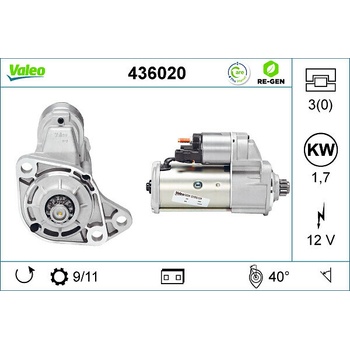 Štartér VALEO 436020