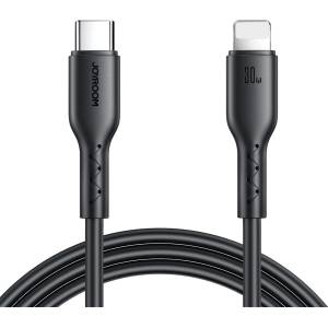 JOYROOM Кабел за зареждане Joyroom Flash-Charge Series SA26-CL3 USB-C/Lightning 30W - Черен / 1m KP41447