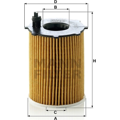 MANN FILTER Olejový filter HU 716/2 x