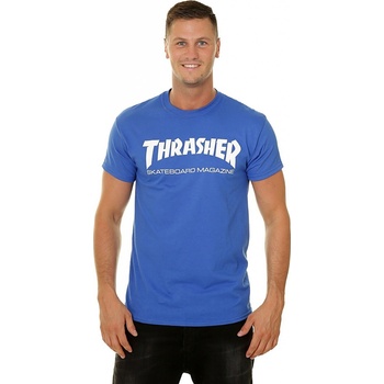 Thrasher pánske modré tričko Skate Mag royal modrá