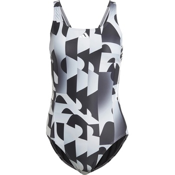 Image 1 of Adidas Бански костюм Adidas 3-Stripes Graphic Swimsuit - Black