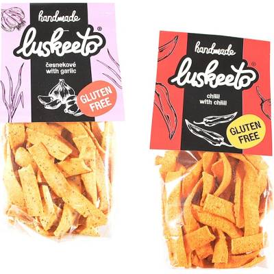 Lusketo Strukovinové krekry bezlepkové 70 g Krekry strukovinové chilli
