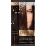 Victoria Beauty Оцветяващ шампоан с кератин - Шоколадов (v20), 4-8 измивания