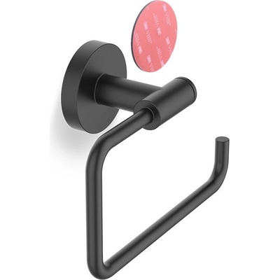 DECOR WALTHER Държач за тоалетна хартия Basic мобилен самозалепващ се монтаж черен мат (0535760)