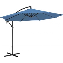 Uniprodo Boční slunečník UMBRELLA R300BL N 300 cm modrý