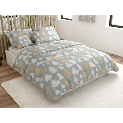 Textilomanie bavlna obliečky HOLLY REST sivé 70x90 140x200