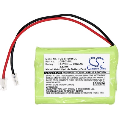 Cameron sino Батерия за телефон 3* ААА 3.6V NiMH 700mAh GPT207 /universal conector/ за Panasonic KX-TC1210 Cameron Sino (CS-CPB036UL)