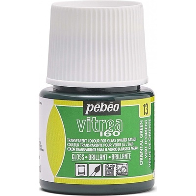 Pébéo Napaľovacia farba na sklo Vitrea 160 45 ml 13 Oriental Green