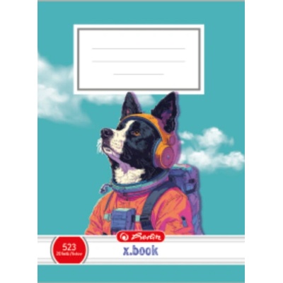 Herlitz Sešit A5 linkovaný 523 Pes Astronaut