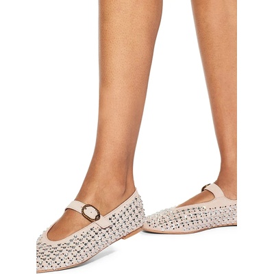 Kurt Geiger London Велурени балеринки Kurt Geiger London Mayfair Ballet Flat (2656353209)
