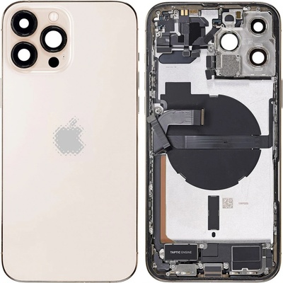 Kryt Apple iPhone 13 Pro Max Zadní Housing s Malými Díly zlatý