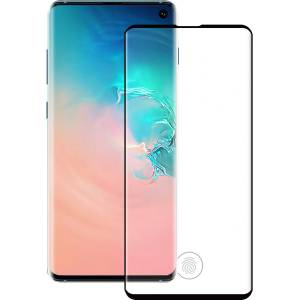  Стъклен протектор за цял екран No brand, For Samsung Galaxy S10, 6D, Full glue, 0.3mm, Black - 52522 (DE-52522)