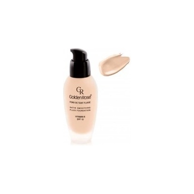 Golden rose Make-up SATIN smoothing SPF15 dlouhotrvající sklo-pumpa 27 34 ml