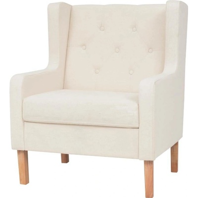 vidaXL 245449 krémové bílé textil