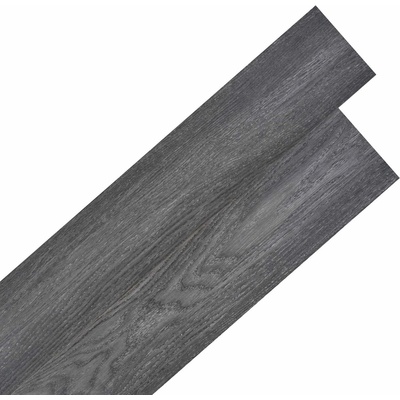 vidaXL Самозалепващи PVC дъски за под Черен и бял 30, 5 x 61 см 28 бр (42046414)